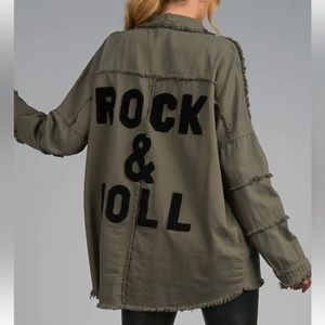 ELAN Devan Jacket. Signature Rock & Roll Jacket. Size S. Color Olive.